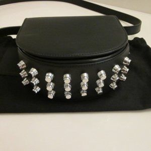 NEW Alexander Wang Black Lia Leather Shoulder Bag